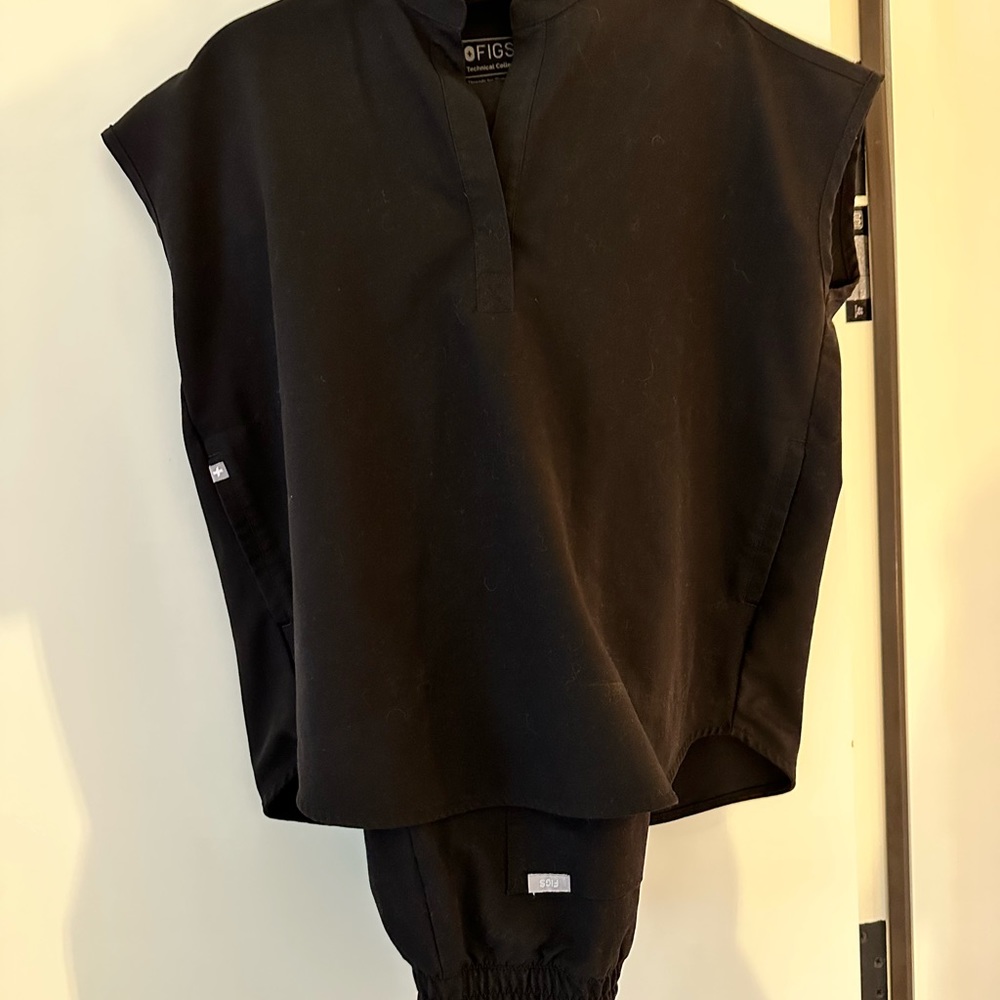 Black Womens Figs Scrubs
